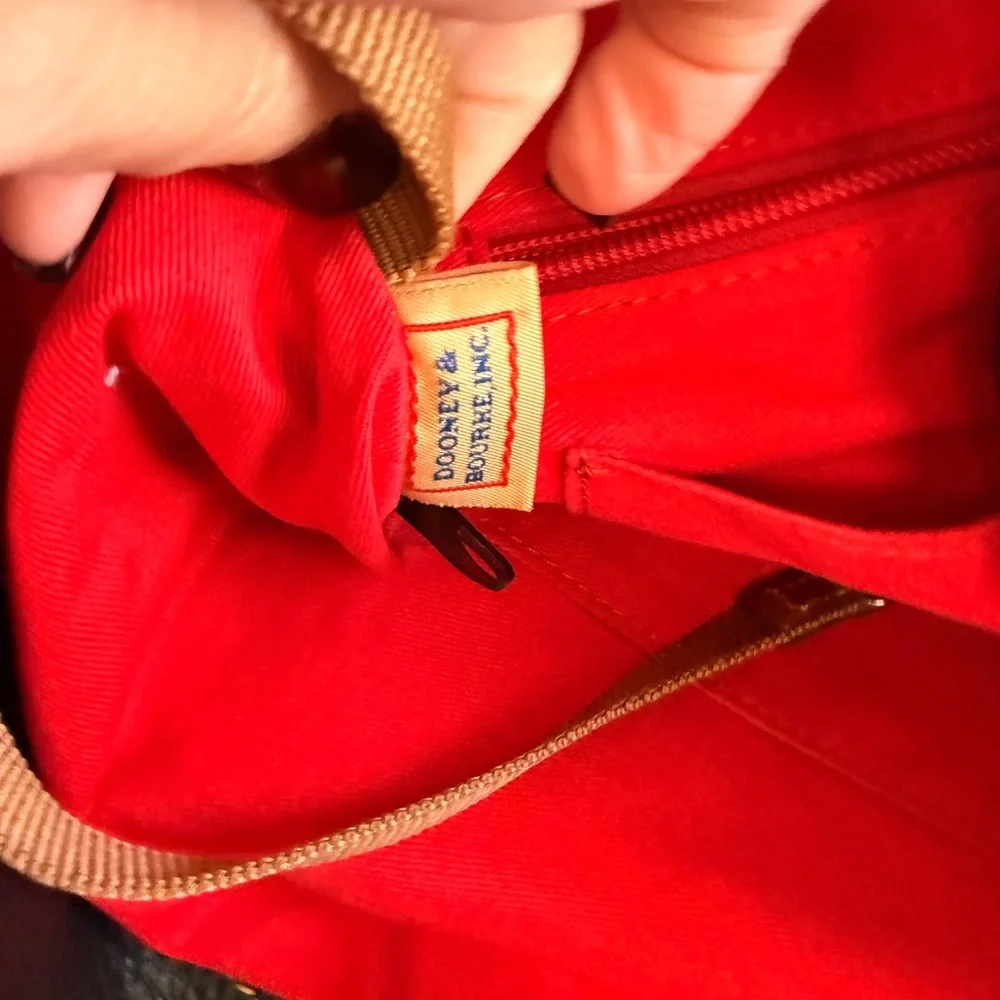 Dooney and Bourke Pebble Grain Leather Logo Lock Shoulder Bag - Picture 12 of 14